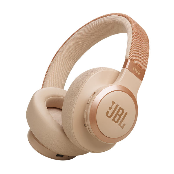 JBL Live 770NC Wireless Over Ear Noise Cancelling Headphone (Sandstone