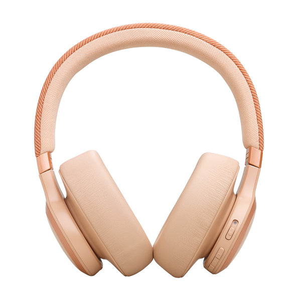 JBL Live 770NC ゴールド JBL Live 770NC Wireless Over Ear Noise Cancelling Headphone (Sandstone