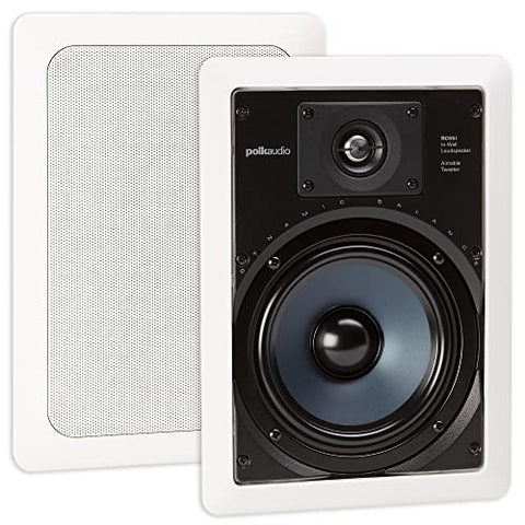 Polk RC65i 2-Way 6.5 Inch Premium In-Wall Speakers - White (Pair)