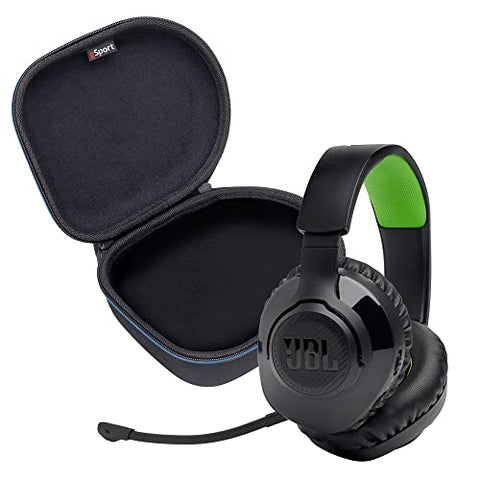 JBL Quantum 360X Wireless Over Ear Performance Gaming Headphone Bundle with gSport Case (Black)