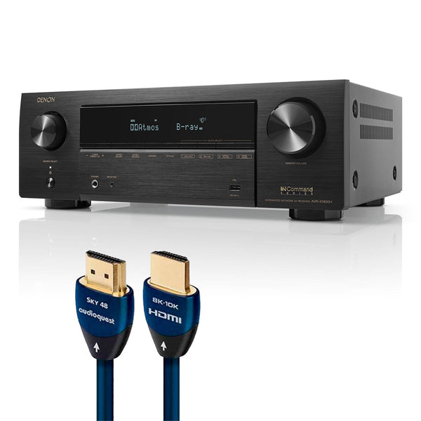 Denon AVR-X1800H 7.2 Channel 8K AV Receiver with HEOS
