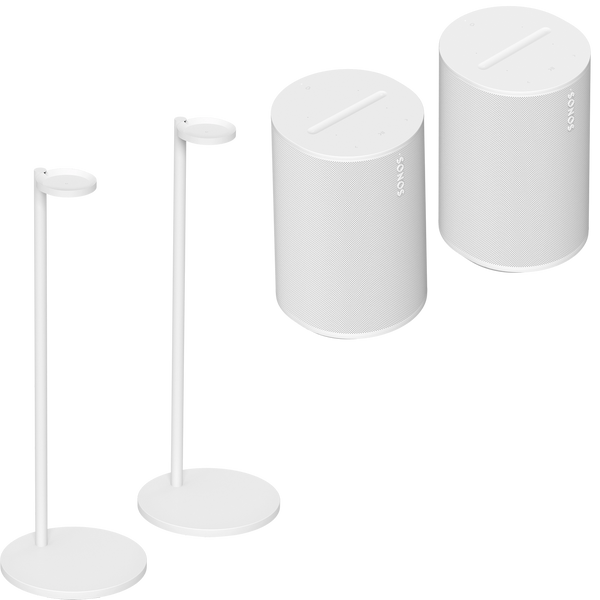 Sonos 2 Room Set Bundle w/ Sonos Speaker Floor Stands for Era 100 Spea
