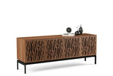 BDI 8779 extra wide tv console etched wood