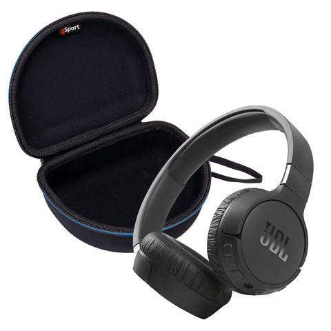 JBL Tune 660NC On Ear Headphones with gSport Travel Case