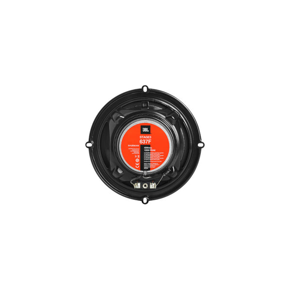 JBL Stage3 637F 6.5 Three-way Car Audio Speaker, No Grill