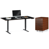 BDI Sequel 6152 Height Adjustable Lift Standing Desk With Multifunction Cabinet