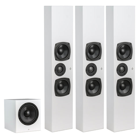 Totem KIN Solo On-Wall Speakers Bundle with Sub 8
