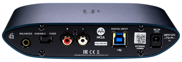 iFi Zen DAC Signature V2 HiFi Desktop DAC with USB3.0 B Input/Outputs