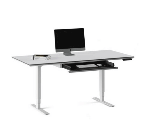 BDI Centro 6452-2 Height Adjustable Lift Standing Desk (White)