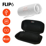 JBL Flip 6 Portable Waterproof Speaker with gSport Carbon Fiber case