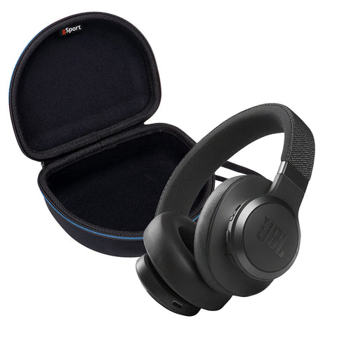 JBL Live 660NC Wireless Over Ear Noise-Cancelling Headphones Bundle with gSport Case