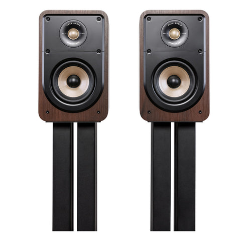 Polk Audio Signature Elite ES15 Compact Bookshelf Speakers - Pair (Walnut)