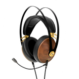 Meze Audio 99 Classics Walnut Gold Headset with Boom Mic