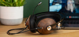 Meze Audio 99 Classics Walnut Silver Headset with Boom Mic