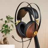 Meze Audio 99 Classics Walnut Gold Headset with Boom Mic