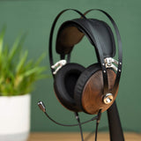 Meze Audio 99 Classics Walnut Silver Headset with Boom Mic