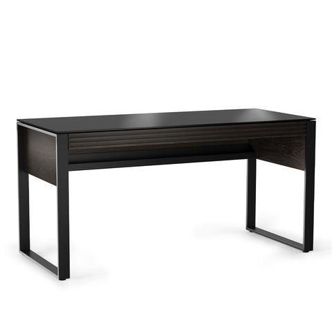 BDI Corridor 6501 Desk with Keyboard Drawer (Charcoal Stained Ash)