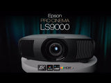 Epson Pro Cinema LS9000 4K HDR 3LCD Laser Projector (Black)