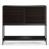 BDI Corridor 5621 SV Bar with Wine Storage and Adjustable Shelves (Charcoal Stained Ash)