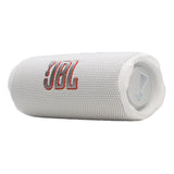 JBL Flip 7 Portable Bluetooth Speaker Bundle with Magnetic Mount (White)