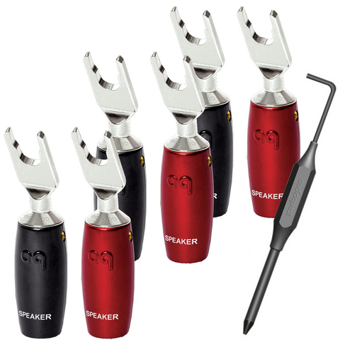 AudioQuest 1000 Series Multi-Spade Silver Connector (Set of 6)