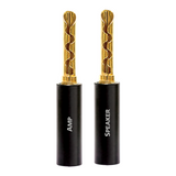 AudioQuest SureGrip 100 Gold Banana Speaker Connectors (Set of 12)