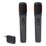 JBL PartyBox Encore Essential 2 Portable Party Speaker Bundle with Wireless Microphone System (Black)
