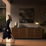 BDI Corridor 8109 4-Door Storage Credenza (Natural Walnut)