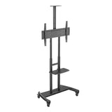 Kanto MTM86PL Height-Adjustable Rolling TV Stand for 55" - 86" TVs with Device Tray and Webcam Shelf