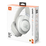 JBL Live 770NC Wireless Over-Ear Adaptive Noise Cancelling Headphones (White)