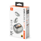 JBL Live Buds 3 Noise-Cancelling Earbuds with Smart Case (Silver)