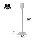Sanus Fixed-Height Speaker Stands for Sonos Era 100 - Pair (White)