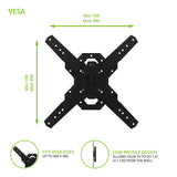 Kanto PS300 Full Motion Articulating Single Stud Mount for 26" - 60" TV (Black)