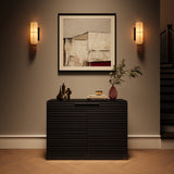 BDI Corridor 8108 2-Door Storage Cabinet (Charcoal Stained Ash)