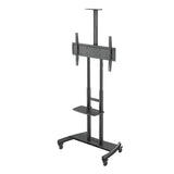 Kanto MTM86PL Height-Adjustable Rolling TV Stand for 55" - 86" TVs with Device Tray and Webcam Shelf