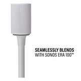 Sanus Fixed-Height Speaker Stands for Sonos Era 100 - Pair (White)
