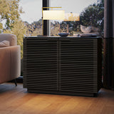 BDI Corridor 8108 2-Door Storage Cabinet (Charcoal Stained Ash)