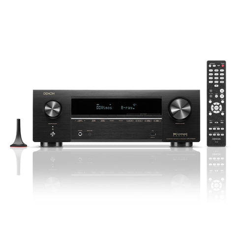 Denon AVRX1800H 7.2 Channel 8K Home Theater Receiver with Dolby Atmos, HEOS Built-In, and Audyssey Room Correction