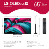 LG OLED65C5PUA 65 Inch 4K OLED evo C5 Smart TV with AudioQuest SKY 3m HDMI Cable