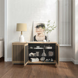 BDI Profile 8477 Triple Console (Washed Oak)