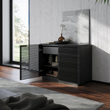 BDI Corridor 8108 2-Door Storage Cabinet (Charcoal Stained Ash)