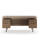BDI LINQ 6821 Executive Desk (Natural Walnut)