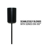 Sanus Height-Adjustable Speaker Stands for Sonos Era 100 - Pair (Black)