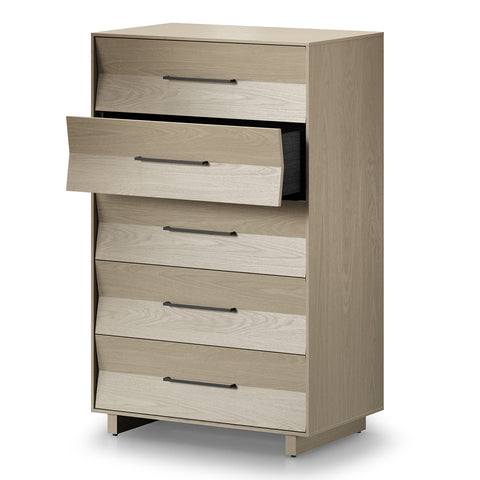BDI KAVA Bedroom 9685 5-Drawer Chest (Washed Oak)