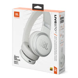 JBL Live 670NC Wireless On Ear Noise Cancelling Headphone Bundle with gSport Case (White)
