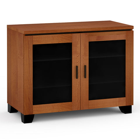 Salamander Chameleon Elba 323 Twin AV Cabinet (American Cherry Doors with Smoked Glass Inserts)