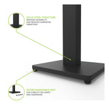 Kanto ST28 28" Universal Bookshelf Speaker Floor Stand - Pair (Black)