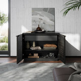 BDI Corridor 8108 2-Door Storage Cabinet (Charcoal Stained Ash)