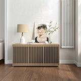 BDI Profile 8477 Triple Console (Washed Oak)