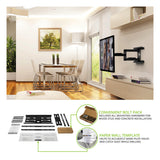 Kanto PDX680 Articulating Full Motion TV Mount for 39" - 80" TV (Black)